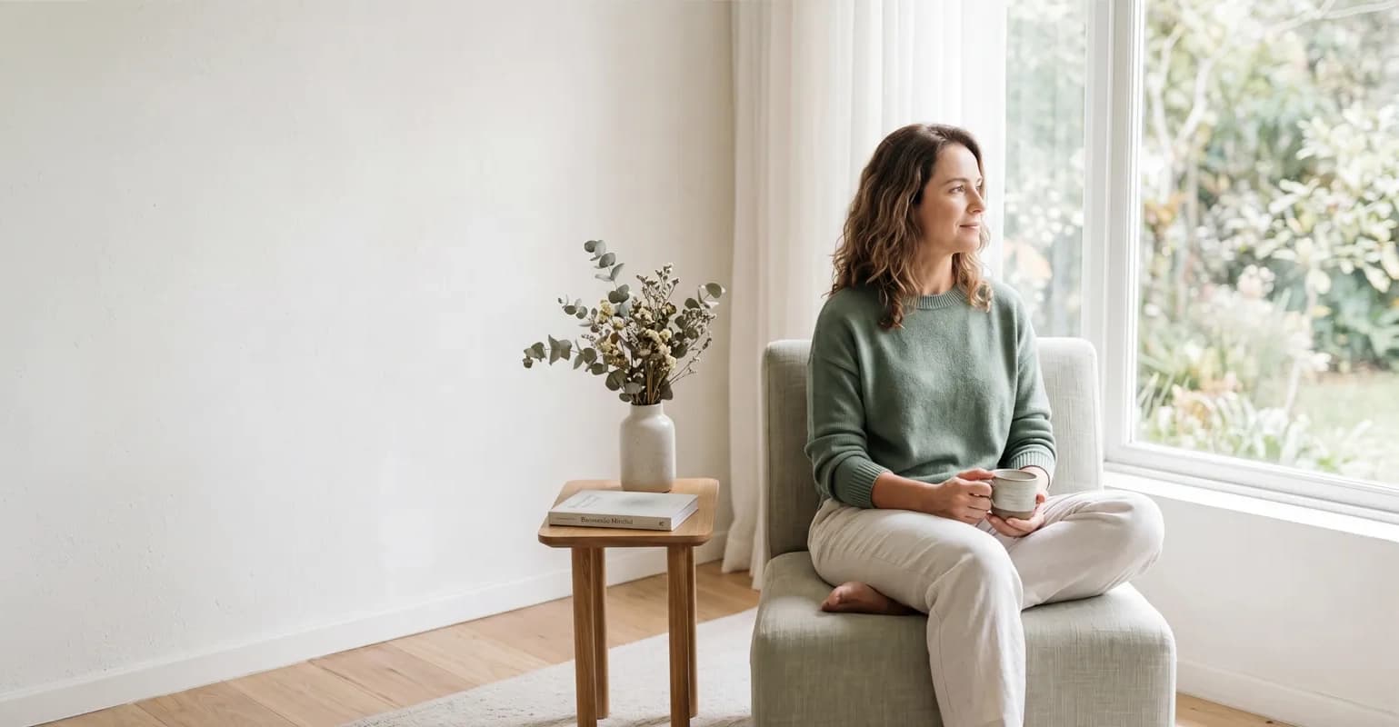 Ambiente acolhedor para a seção inicial